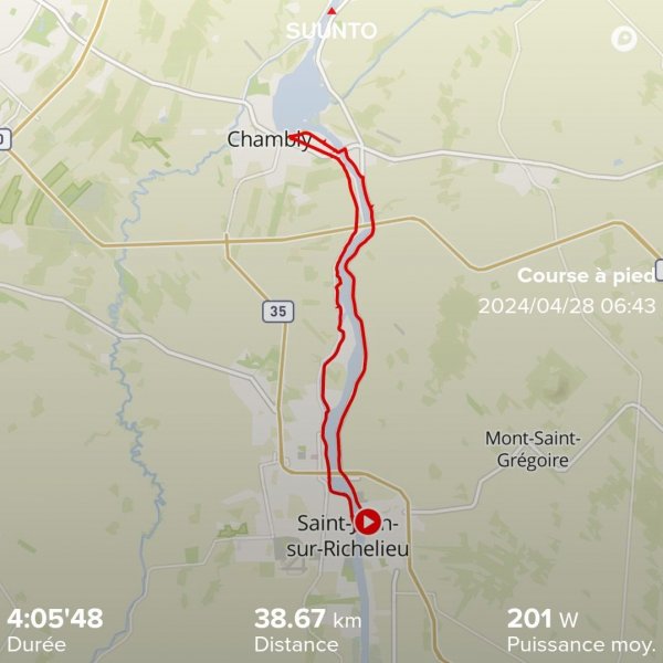 38 Km +tard